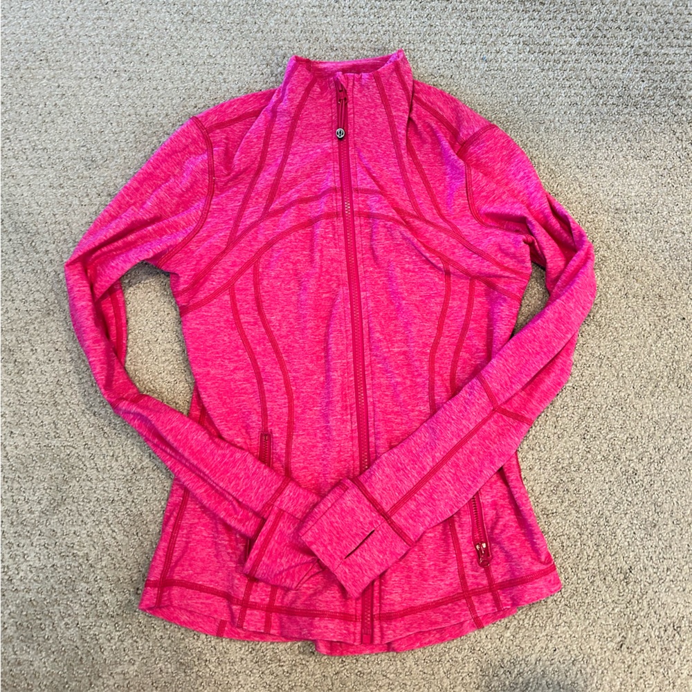 HERS - Lululemon hot pink long sleeve zip up (excellent condition!)